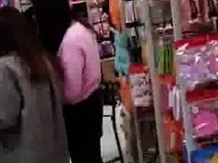 Asian woman at supermarket